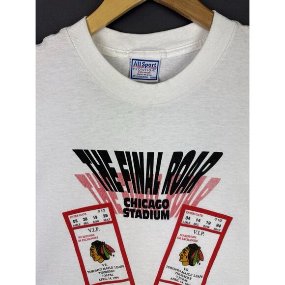 Vintage 1994 Chicago Blackhawks Stadium Hockey NHL Toronto Maple Leaf Final Roar - Picture 3 of 16